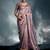 Lavender tissue heavy moti & khatli work cut dana border with heavy designer blouse party wear saree