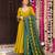 pv-silk chanderi embroidered kurta set with stitched top, bottom & dupatta