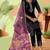 pv-silk chanderi embroidered kurta set with stitched top, bottom & dupatta