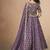 Organza Embroidered Purple Designer Long Lehenga Choli