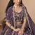 Organza Embroidered Purple Designer Long Lehenga Choli