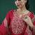 pv-silk chanderi embroidered kurta set with stitched top, bottom & dupatta