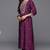 pv-silk chanderi embroidered kurta set with stitched top, bottom & dupatta