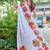 White pure bagru fancy hand printed sarees with blouse