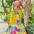 Yellow pure bagru fancy hand printed sarees with blouse