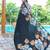 Black pure bagru fancy hand printed sarees with blouse