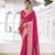 Grace in Every Thread Chinon Self-Printed Saree with Zari Weaving