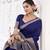 Grace in Every Thread Chinon Self-Printed Saree with Zari Weaving