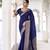 Grace in Every Thread Chinon Self-Printed Saree with Zari Weaving