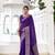 Grace in Every Thread Chinon Self-Printed Saree with Zari Weaving