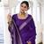 Grace in Every Thread Chinon Self-Printed Saree with Zari Weaving
