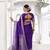 Grace in Every Thread Chinon Self-Printed Saree with Zari Weaving