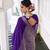 Grace in Every Thread Chinon Self-Printed Saree with Zari Weaving