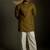 Green plain chanderi kurta pajama