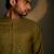 Green plain chanderi kurta pajama