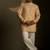 Beige plain chanderi kurta pajama