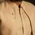 Beige plain chanderi nehru jacket