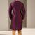 Men's magenta  kurta with banarasi art  silk and without lining