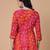 Bandhani Print Rayon Short Kurti with Gota Work – Festive & Casual Wear Top for Women