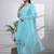 slik blend sea green straight kurta dupatta pant set cotton lining kurta