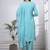 slik blend sea green straight kurta dupatta pant set cotton lining kurta