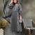 black floral print sequins work cotton a-line kurta and trouser with dupatta set
