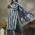 navy blue floral print cotton straight kurta palazoo dupatta set