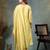 yellow resham embroidery a-line chanderi silk kurta palazoo dupatta set