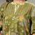 green sequins work pure cotton a-line kurta trouser dupatta set