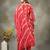 red cotton maternity kurta set with tie dye doriya dupatta set