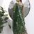 green cotton sleeveless kurta palazoo dupatta set