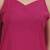 pink solid straight silk blend sleeveless kurta trouser dupatta set