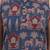 blue animal print aline pure cotton kurta trouser set