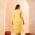 butter yellow slik blend straight plus size kurta dupatta pant set cotton lining kurta