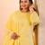 butter yellow slik blend straight plus size kurta dupatta pant set cotton lining kurta