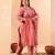 mauve slik blend straight plus size kurta dupatta pant set cotton lining kurta