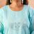 sky blue slik blend straight plus size kurta dupatta pant set cotton lining kurta