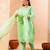 pastel green slik blend straight plus size kurta dupatta pant set cotton lining kurta
