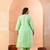 pastel green slik blend straight plus size kurta dupatta pant set cotton lining kurta