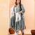 sky blue paisley cotton straight plus size kurta white trouser white dupatta set