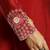 red roman silk zari work a-line kurta trouser dupatta set