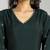 Yufta green roman silk zari work a-line kurta trouser dupatta set