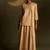 Beige embroidered chanderi co ord set