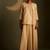 Beige embroidered chanderi co ord set