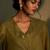 Olive embroidered chanderi kurta set