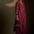 Magenta embroidered chanderi kurta set
