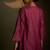 Magenta embroidered chanderi kurta set