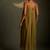 Olive embroidered chanderi dress
