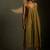 Olive embroidered chanderi dress