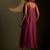 Magenta embroidered chanderi dress